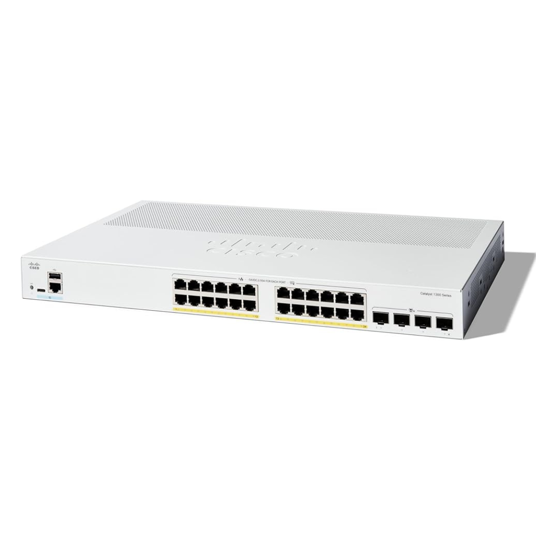 C1300-24P-4X Cisco C1300-24P-4X 24 Port PoE+ Managed Switch