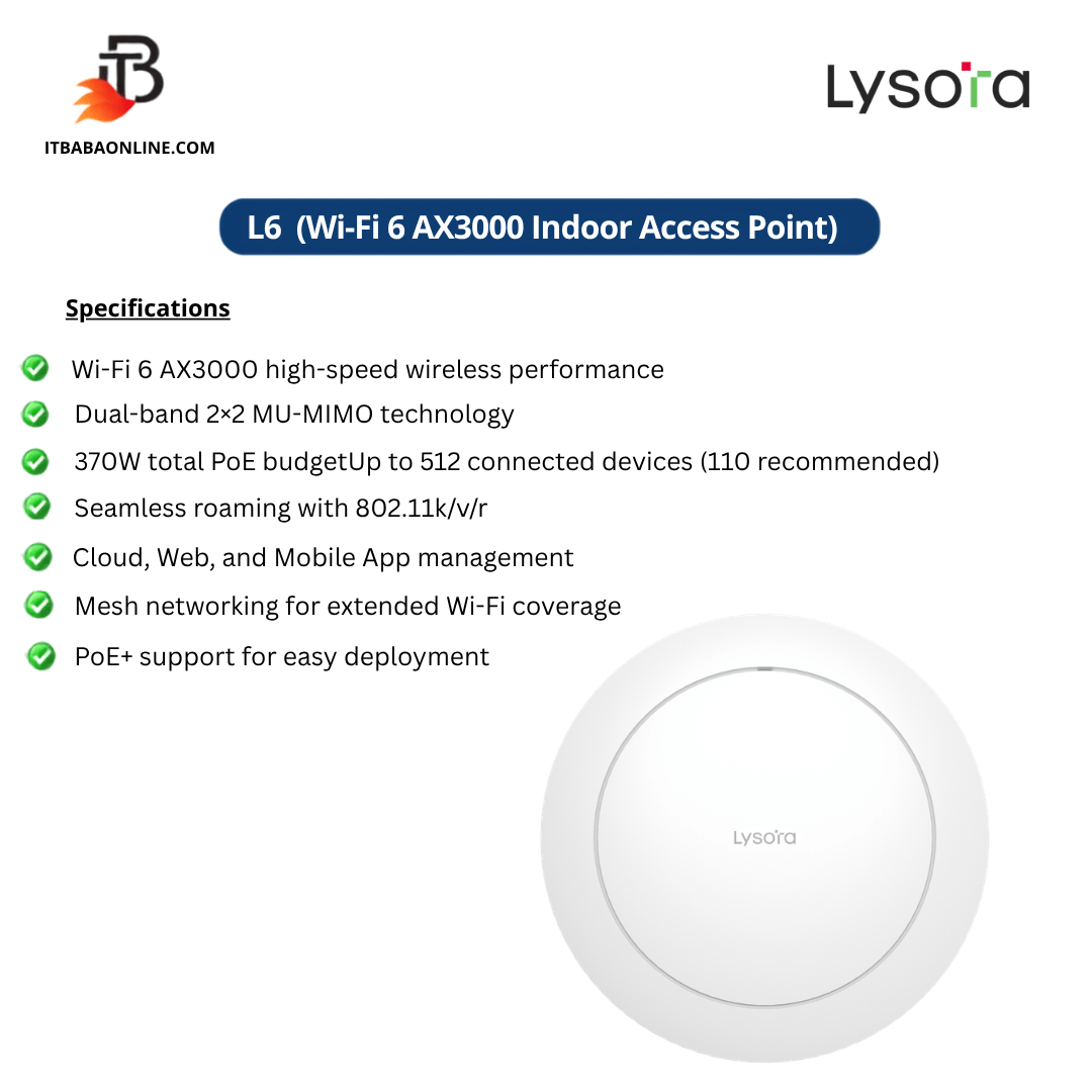 Lysora L6 Ceiling Mount Access Point