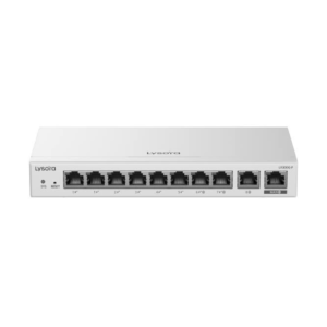 Lysora LR300G-P 10-Port Cloud Managed Gigabit PoE Router with 110W PoE Budget