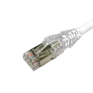 AMP CAT6A PATCH CORD WHITE 1MTR